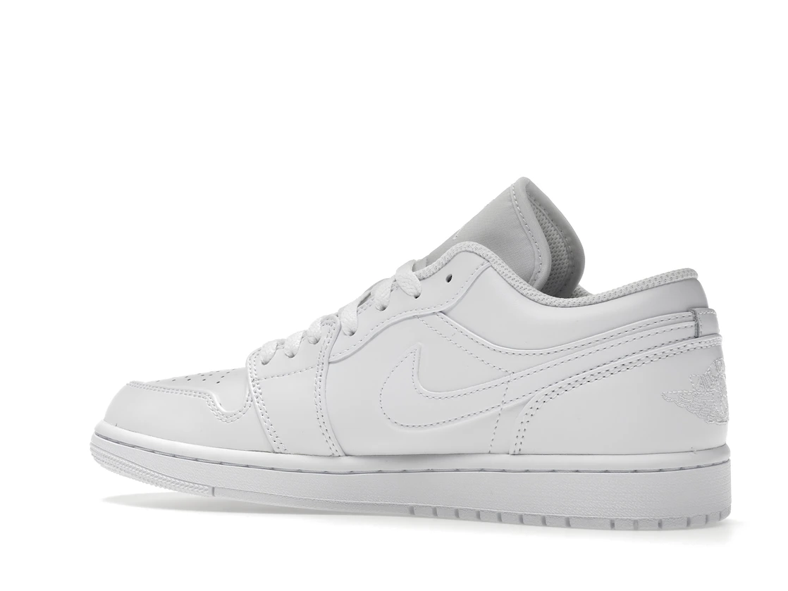 Vue 22 de Jordan 1 Low Triple White