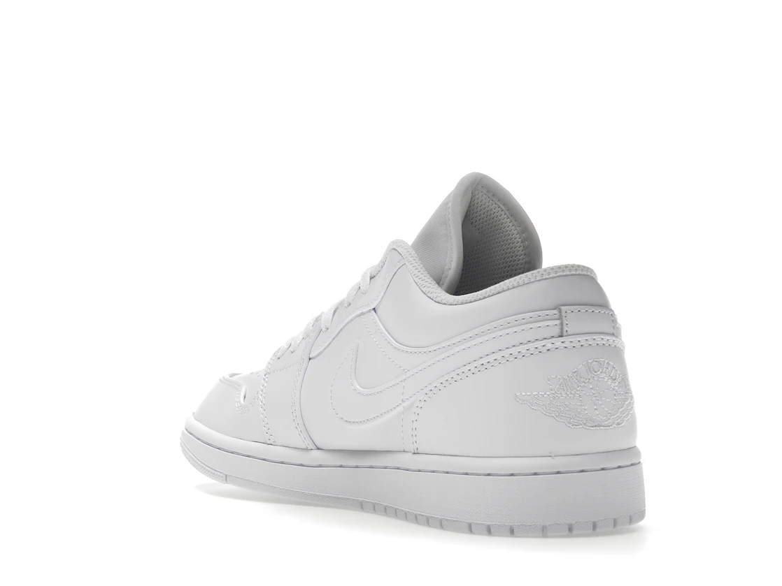 Vue 25 de Jordan 1 Low Triple White
