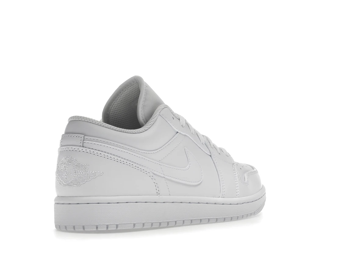 Vue 32 de Jordan 1 Low Triple White