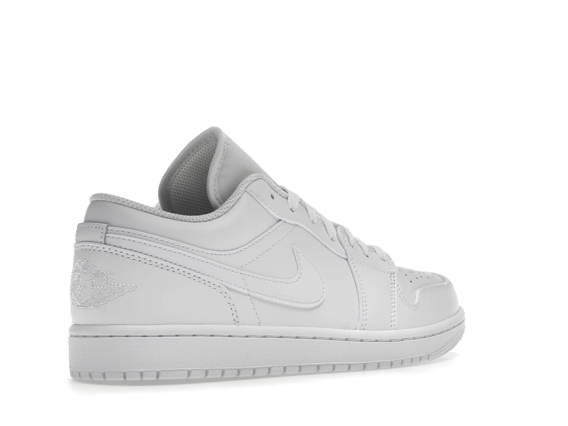 Vue 33 de Jordan 1 Low Triple White