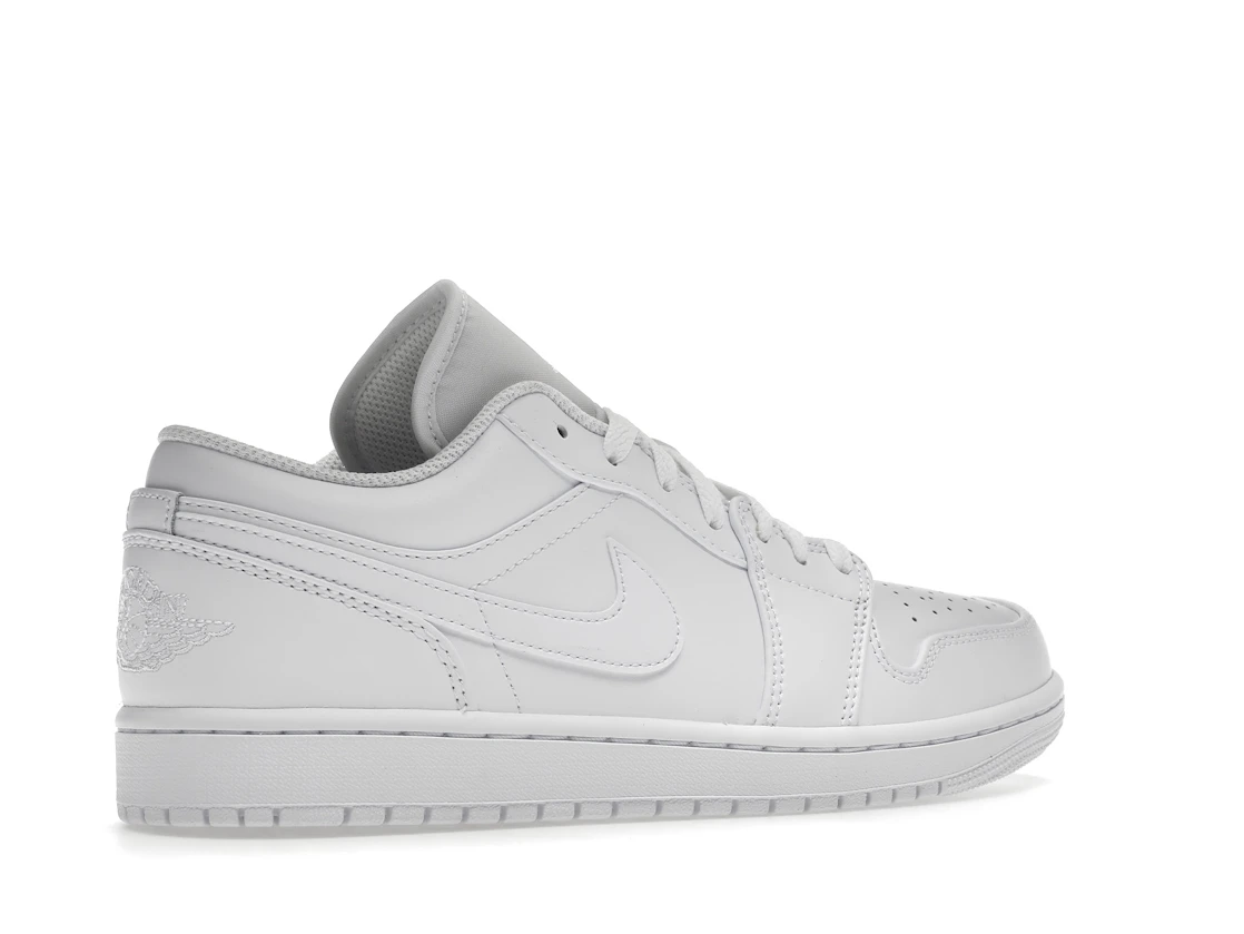 Vue 34 de Jordan 1 Low Triple White