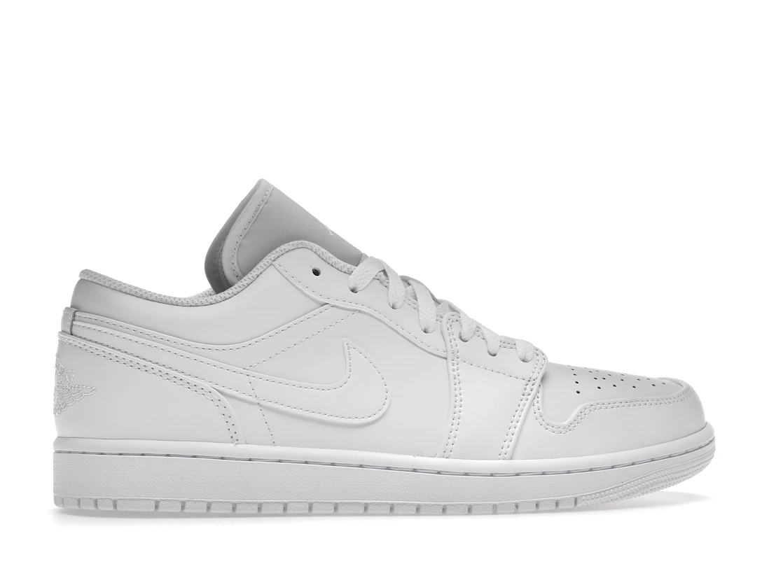 Vue 36 de Jordan 1 Low Triple White