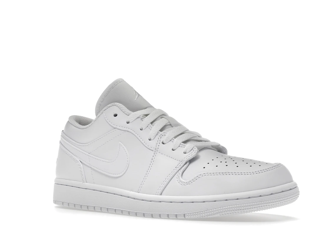 Vue 5 de Jordan 1 Low Triple White