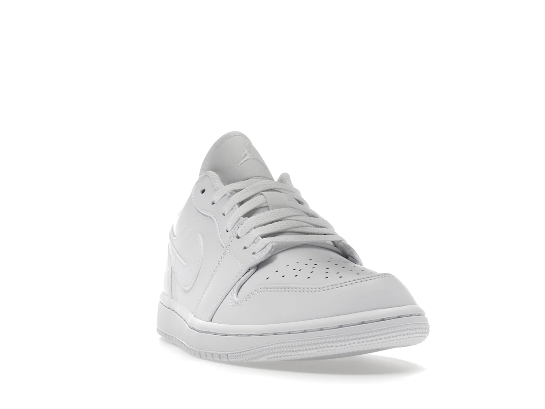 Vue 8 de Jordan 1 Low Triple White