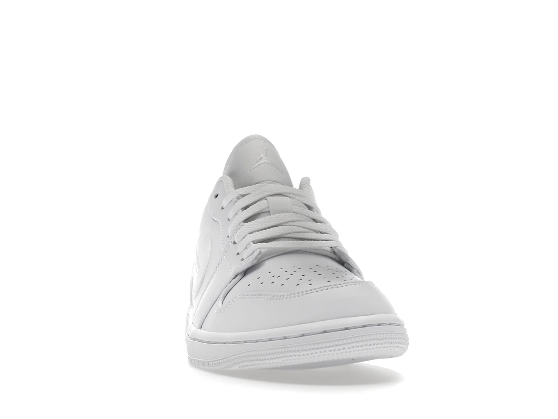 Vue 9 de Jordan 1 Low Triple White