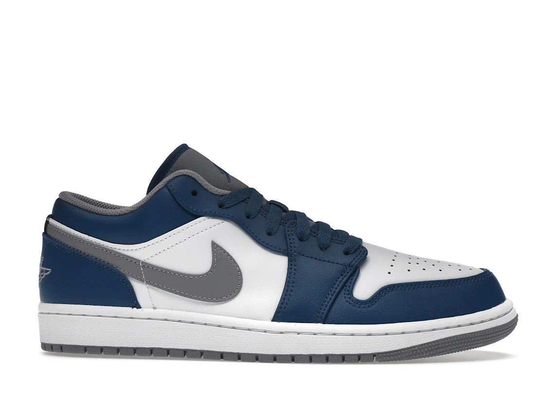 Vue 2 de Jordan 1 Low True Blue