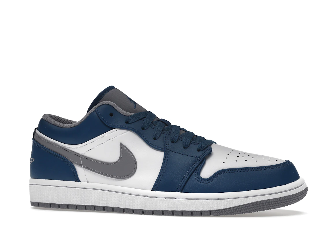 Vue 3 de Jordan 1 Low True Blue