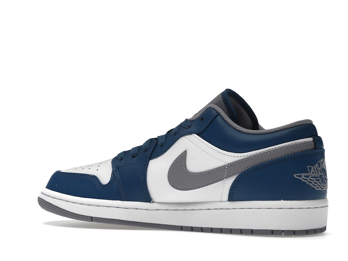 Vue 22 de Jordan 1 Low True Blue