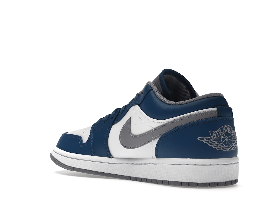 Vue 24 de Jordan 1 Low True Blue