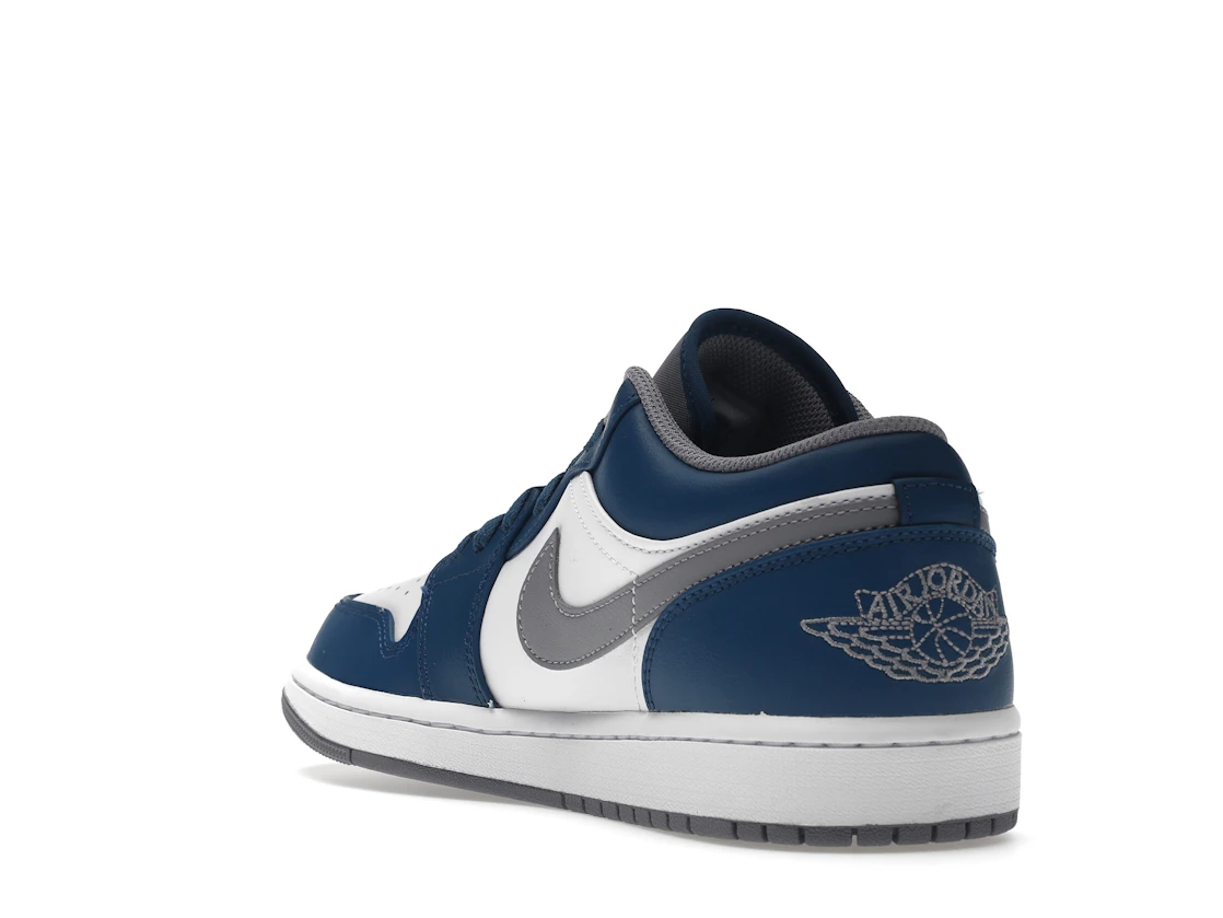 Vue 25 de Jordan 1 Low True Blue
