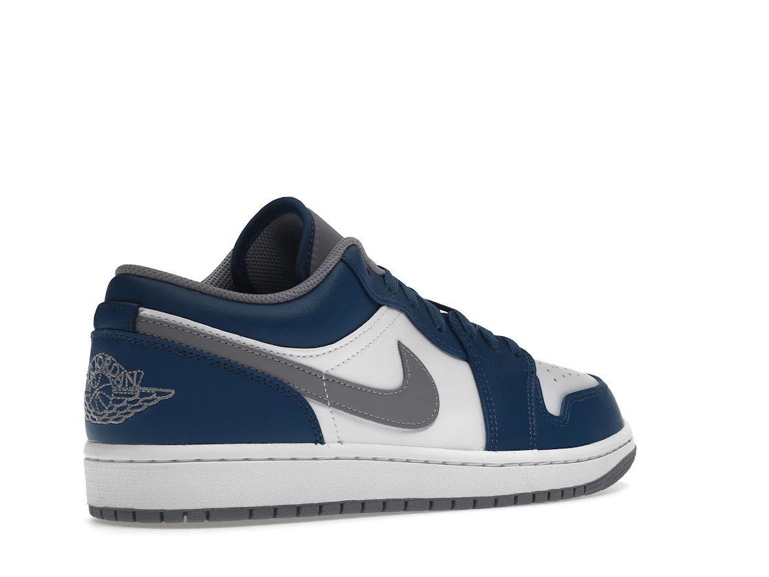 Vue 33 de Jordan 1 Low True Blue