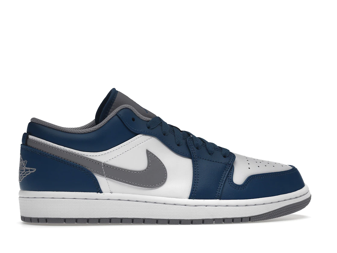Vue 36 de Jordan 1 Low True Blue