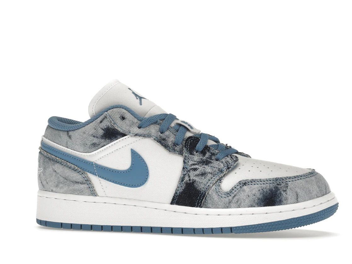 Vue 3 de Jordan 1 Low Washed Denim (GS)
