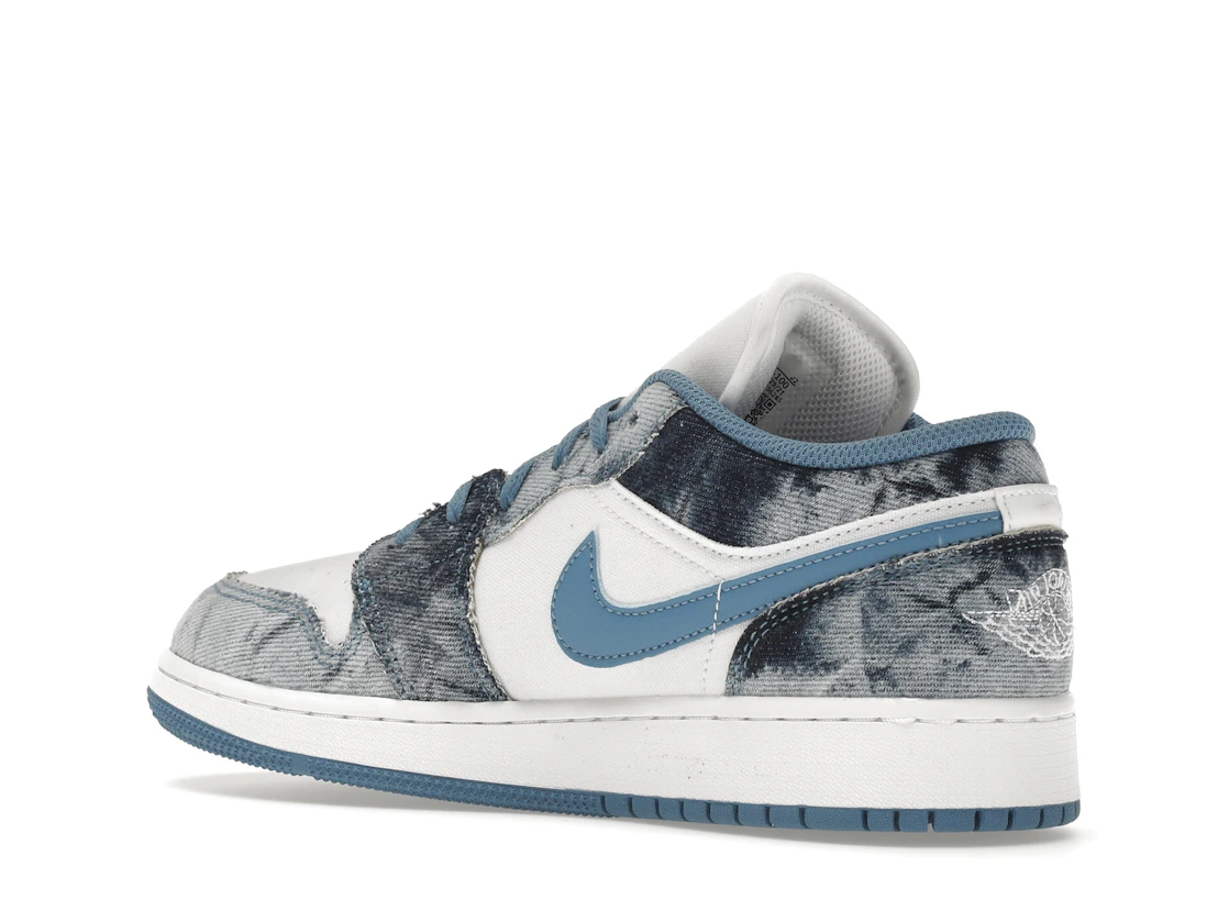 Vue 23 de Jordan 1 Low Washed Denim (GS)