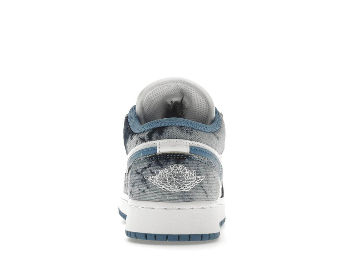 Vue 28 de Jordan 1 Low Washed Denim (GS)