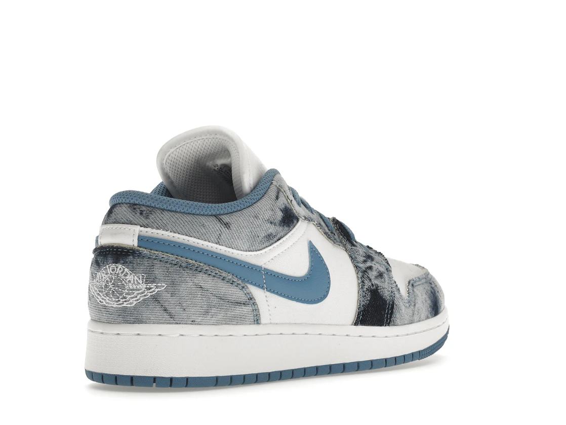 Vue 32 de Jordan 1 Low Washed Denim (GS)