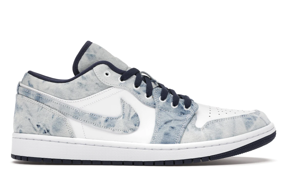 Vue 1 de Jordan 1 Low Washed Denim