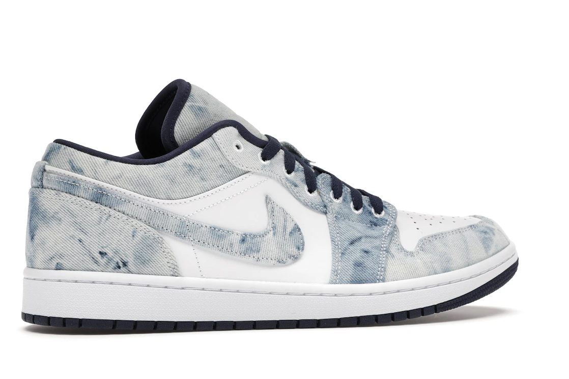 Vue 35 de Jordan 1 Low Washed Denim
