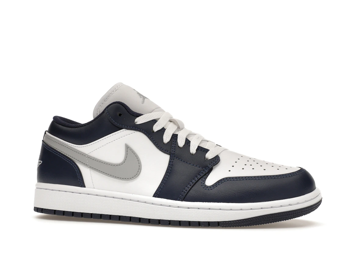 Vue 3 de Jordan 1 Low Wolf Grey Midnight Navy