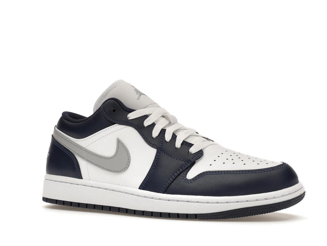 Vue 4 de Jordan 1 Low Wolf Grey Midnight Navy