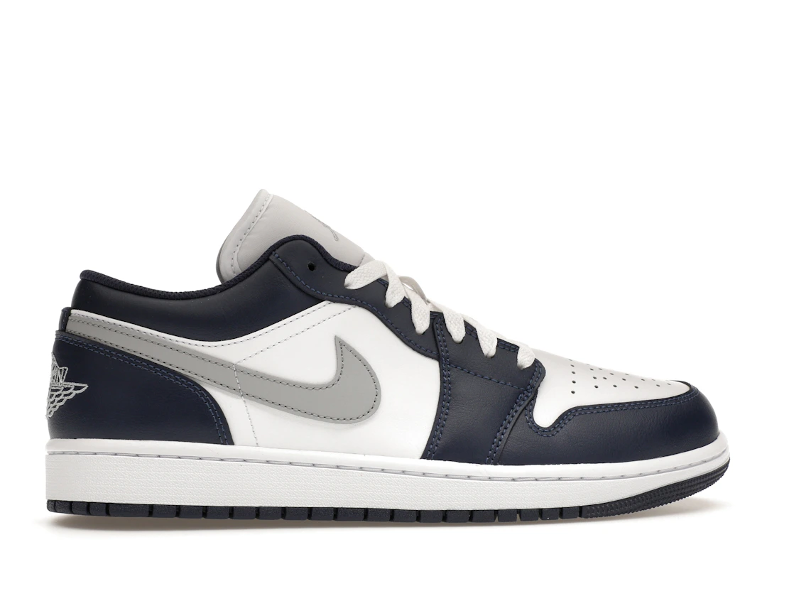 Vue 36 de Jordan 1 Low Wolf Grey Midnight Navy