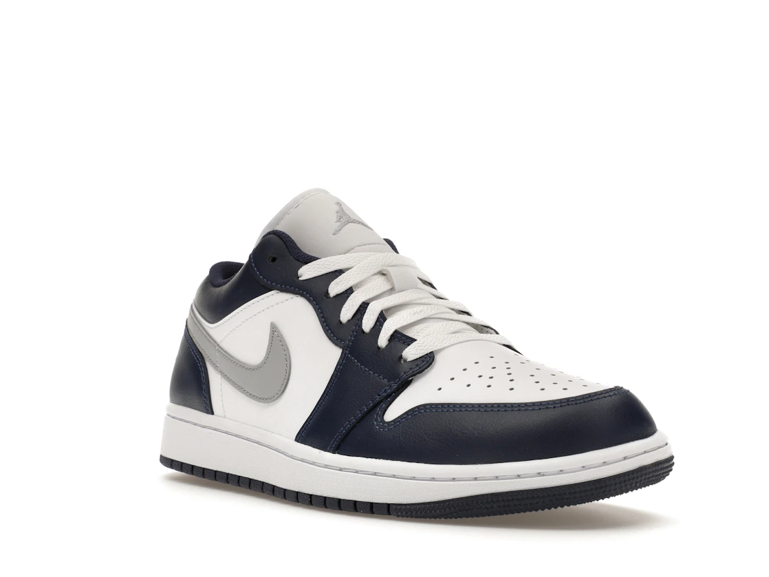 Vue 6 de Jordan 1 Low Wolf Grey Midnight Navy