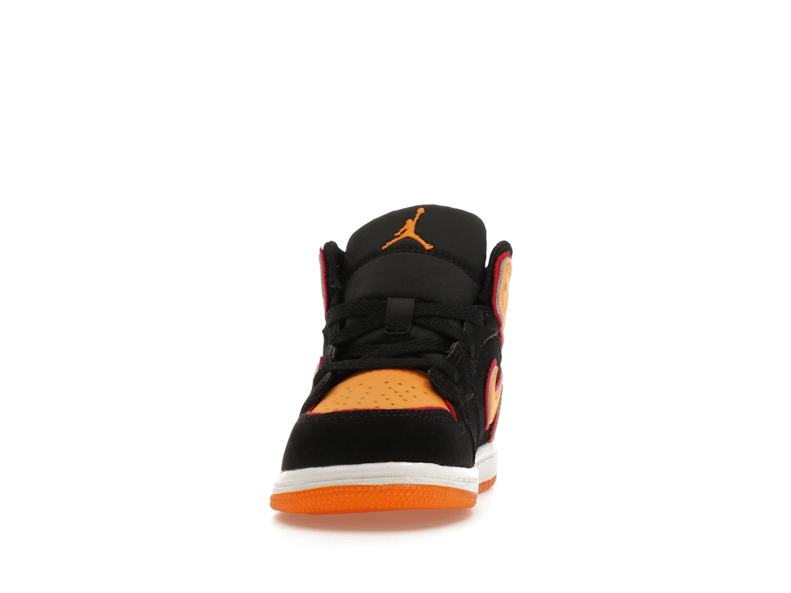 Vue 11 de Jordan 1 Mid SE Black Vivid Orange (TD)