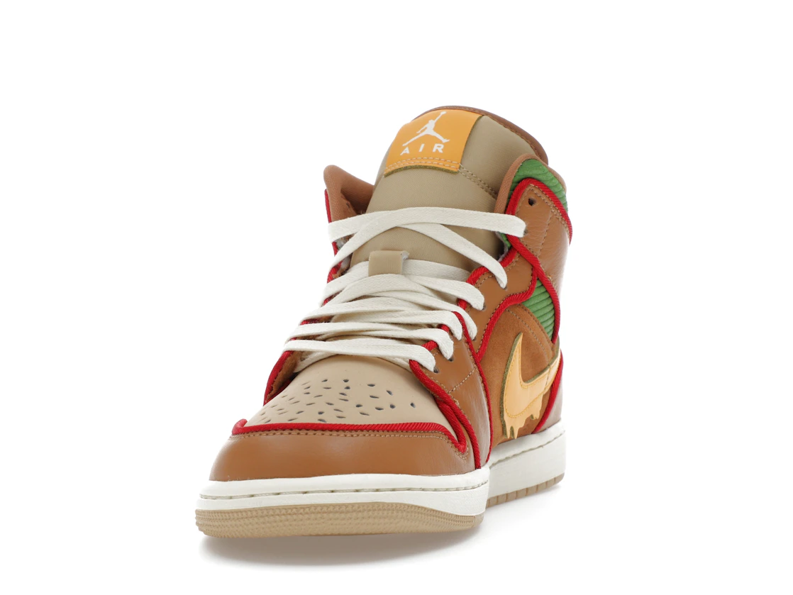 Vue 12 de Jordan 1 Mid SE Cheeseburger