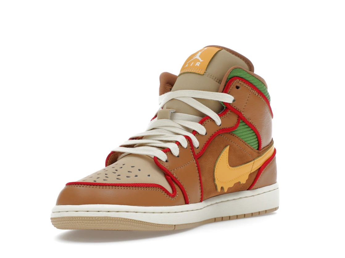 Vue 14 de Jordan 1 Mid SE Cheeseburger