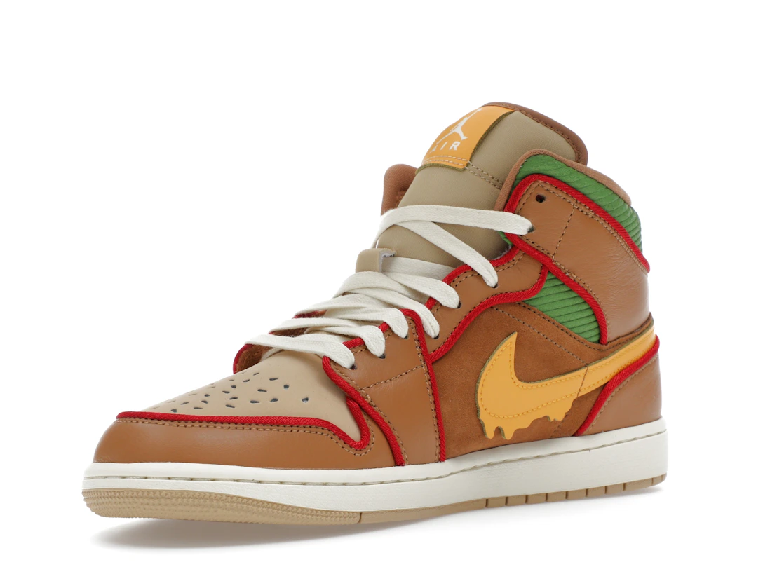 Vue 15 de Jordan 1 Mid SE Cheeseburger