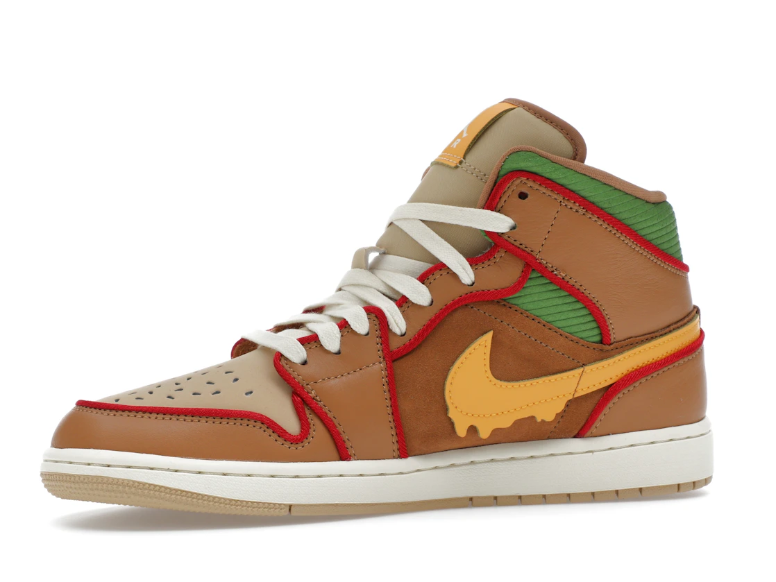 Vue 17 de Jordan 1 Mid SE Cheeseburger