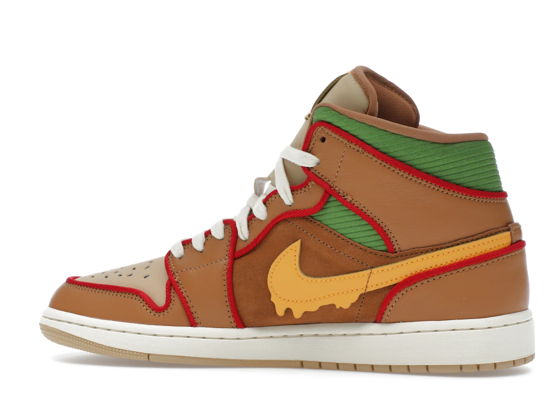 Vue 21 de Jordan 1 Mid SE Cheeseburger