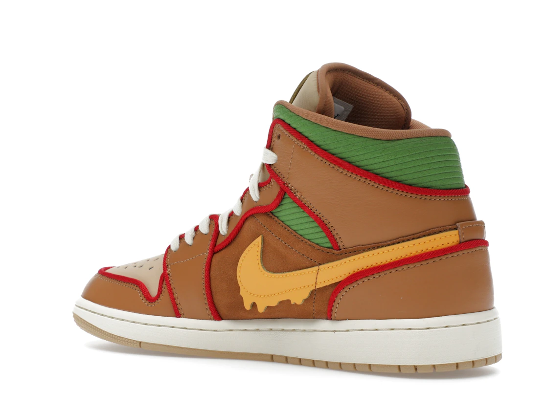 Vue 23 de Jordan 1 Mid SE Cheeseburger