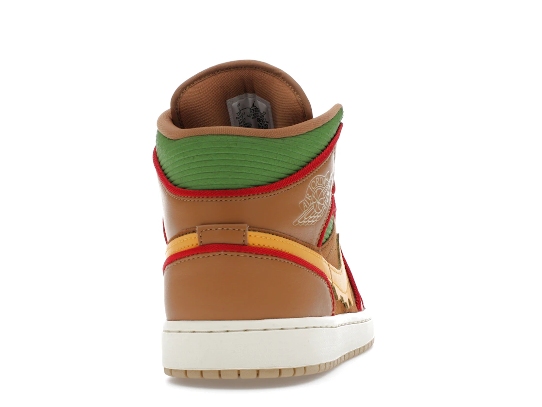 Vue 29 de Jordan 1 Mid SE Cheeseburger