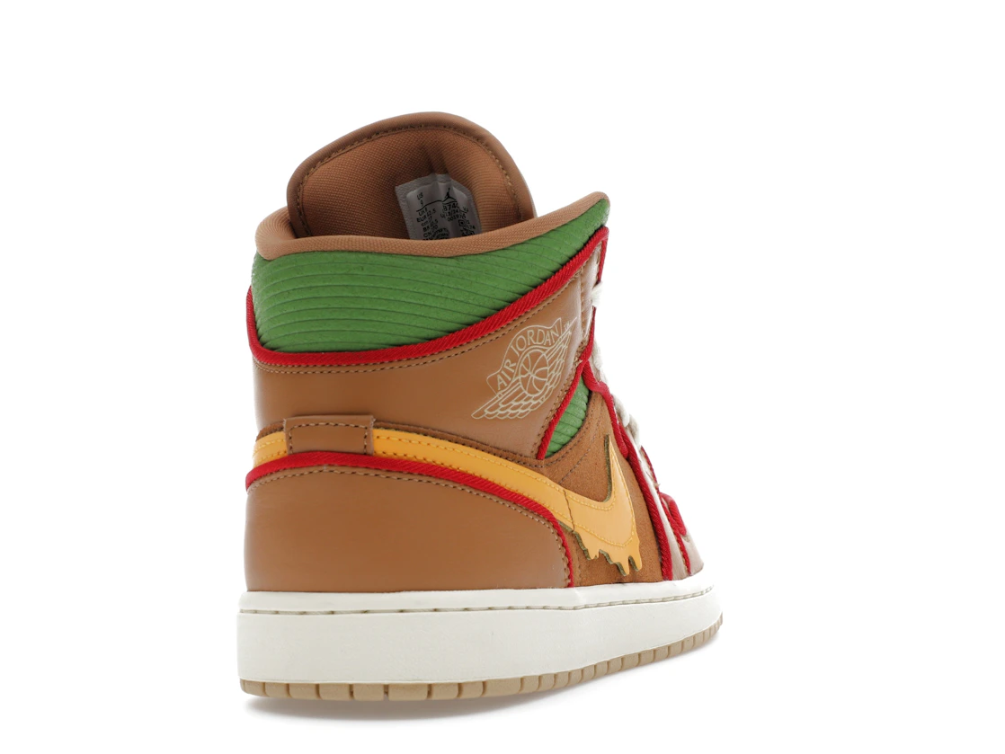 Vue 30 de Jordan 1 Mid SE Cheeseburger