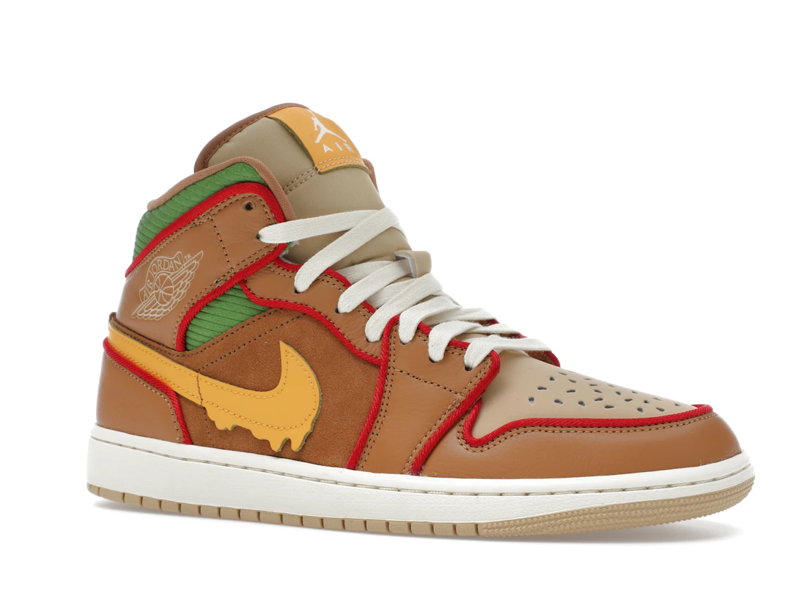 Vue 4 de Jordan 1 Mid SE Cheeseburger