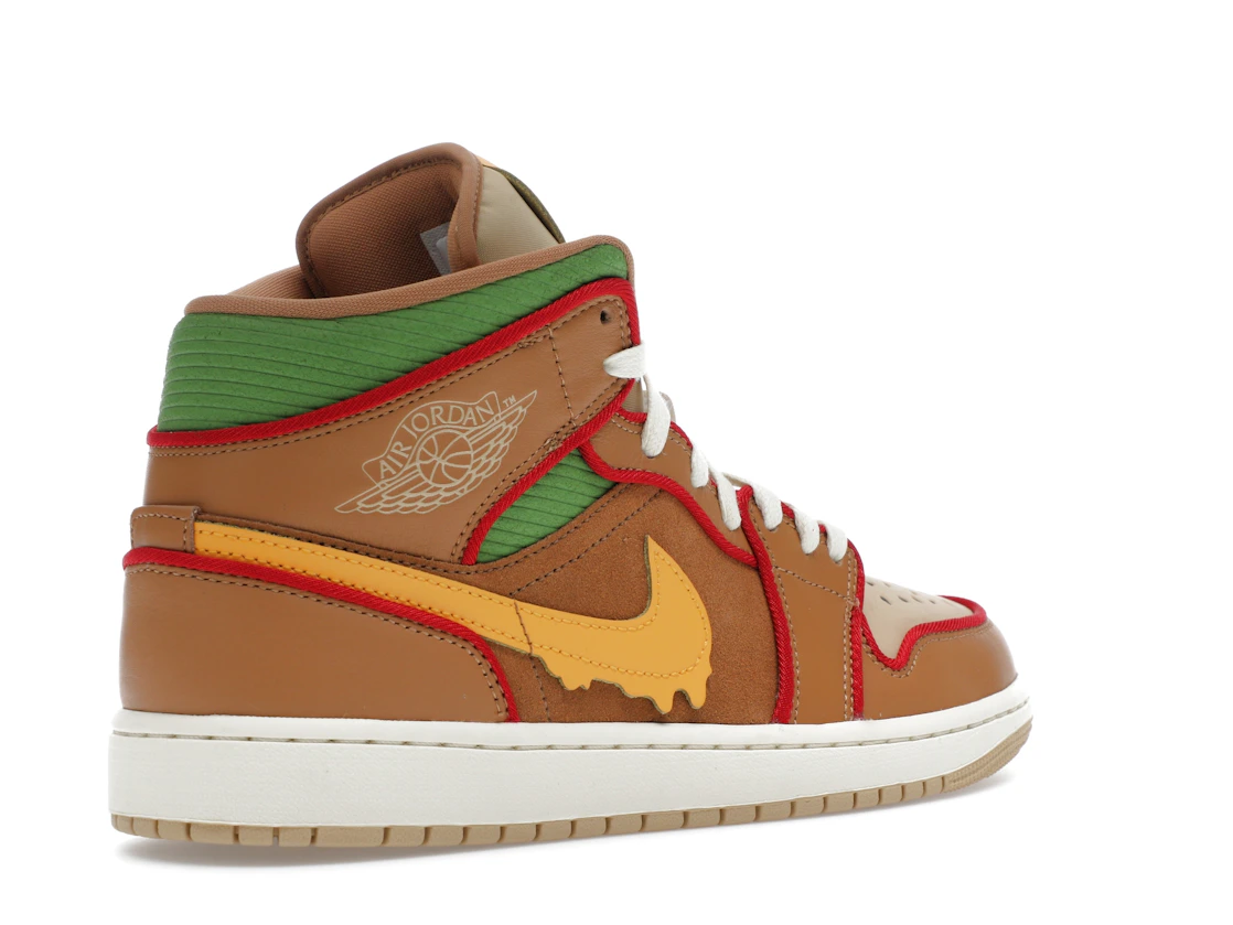 Vue 33 de Jordan 1 Mid SE Cheeseburger