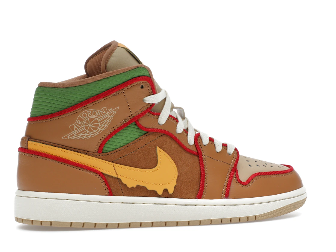 Vue 35 de Jordan 1 Mid SE Cheeseburger