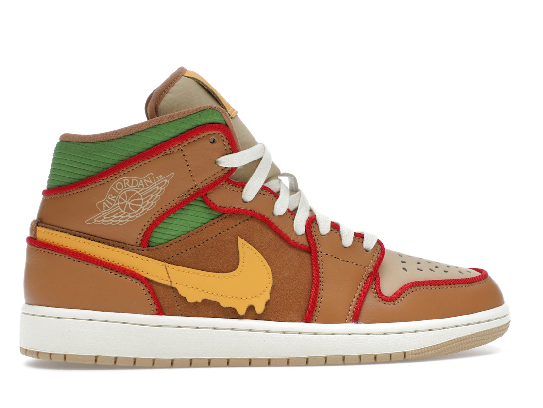 Vue 36 de Jordan 1 Mid SE Cheeseburger