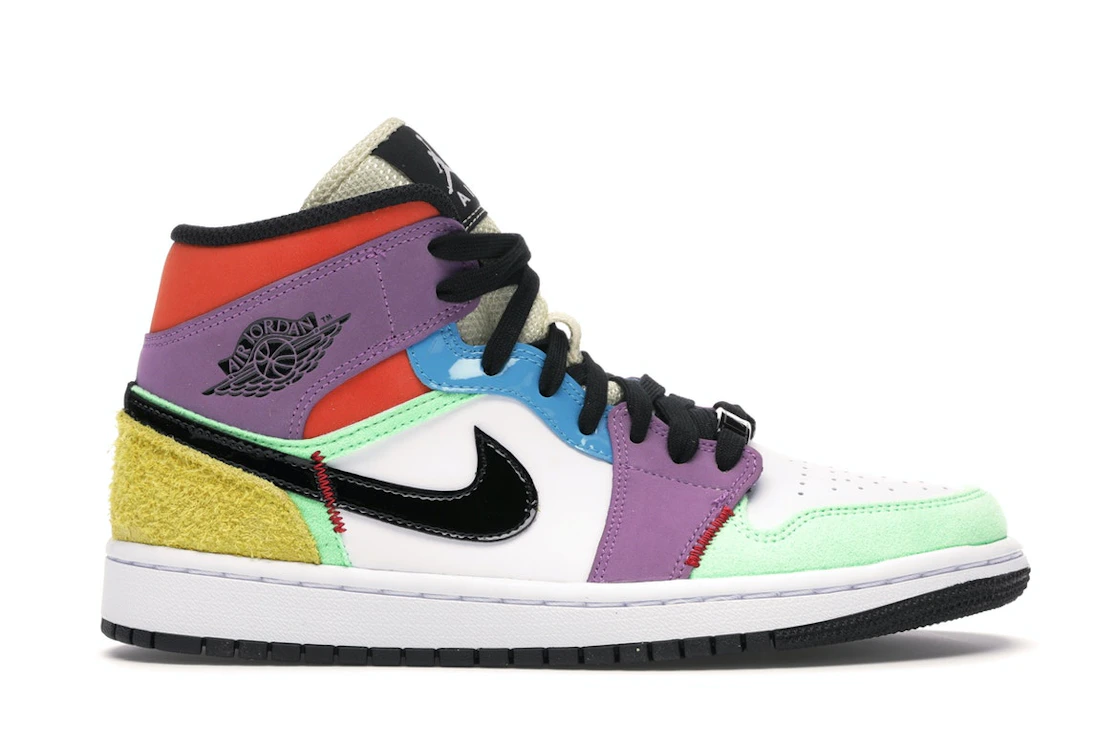 Vue 1 de Jordan 1 Mid SE Multi-Color 