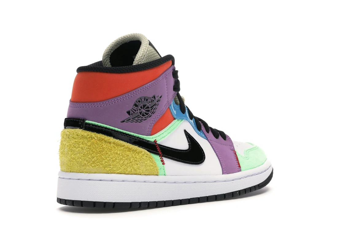 Vue 32 de Jordan 1 Mid SE Multi-Color 