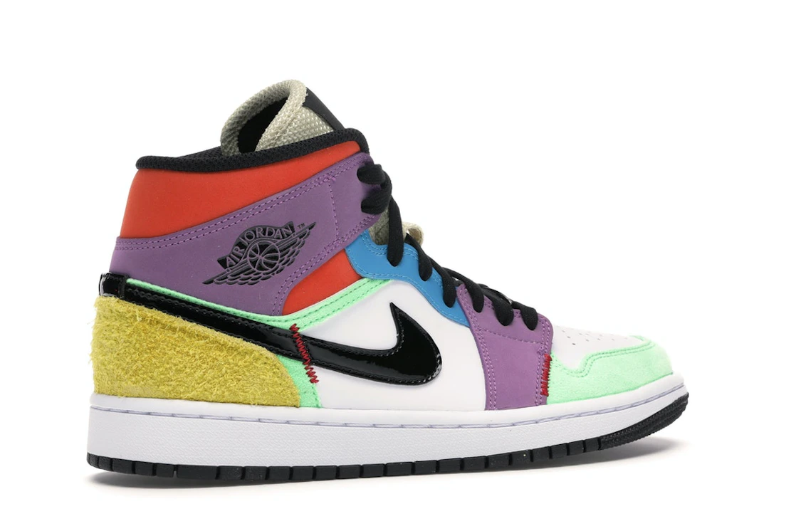 Vue 34 de Jordan 1 Mid SE Multi-Color 