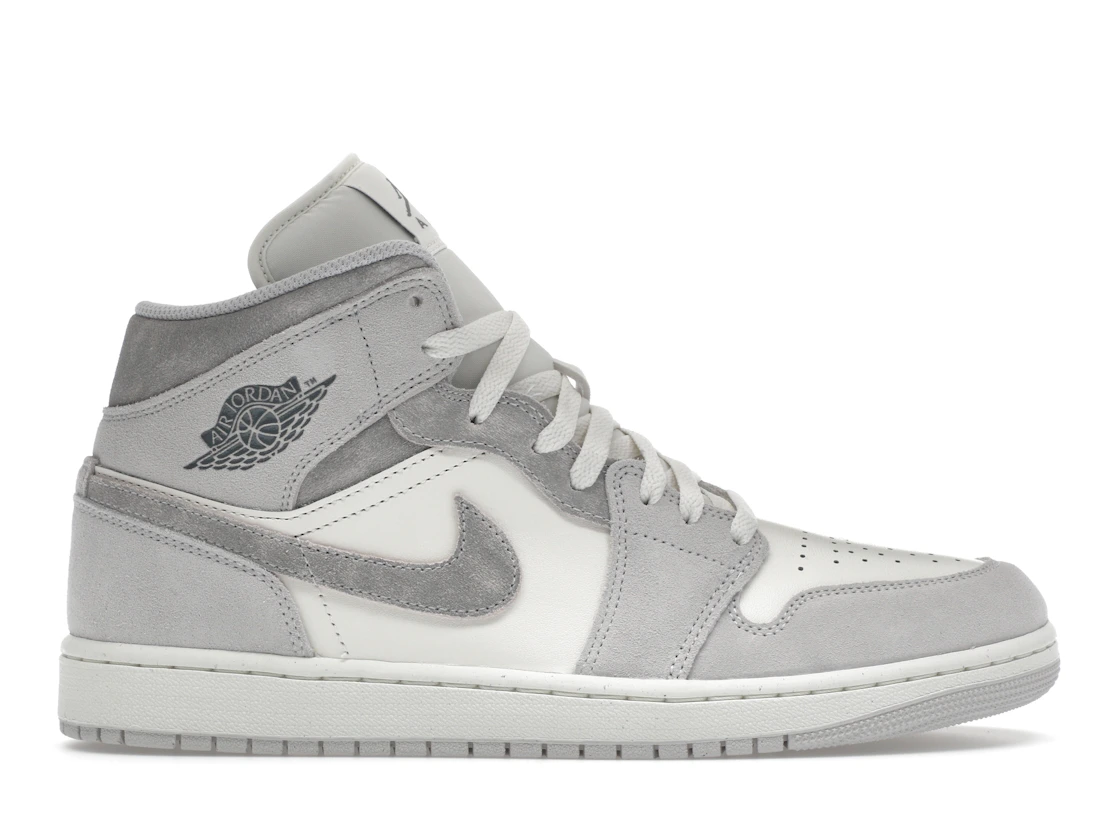 Vue 1 de Jordan 1 Mid SE Neutral Grey Sail