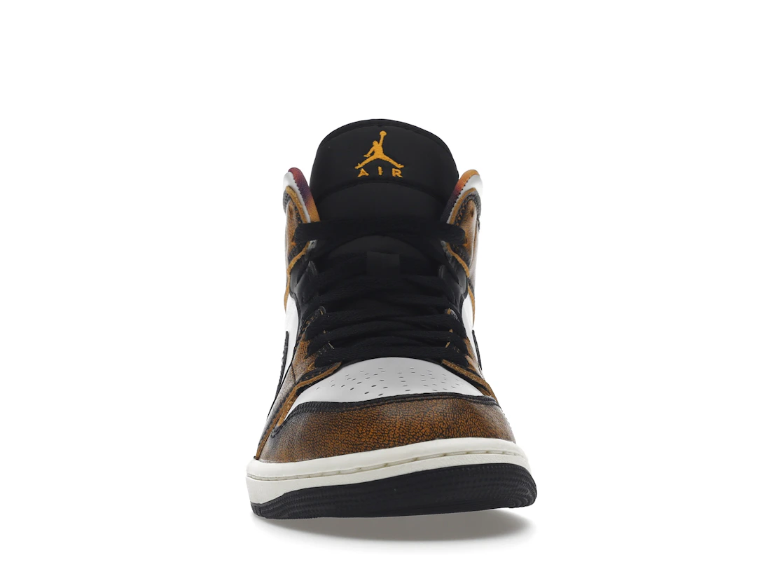 Vue 10 de Jordan 1 Mid SE Orange Wear Away