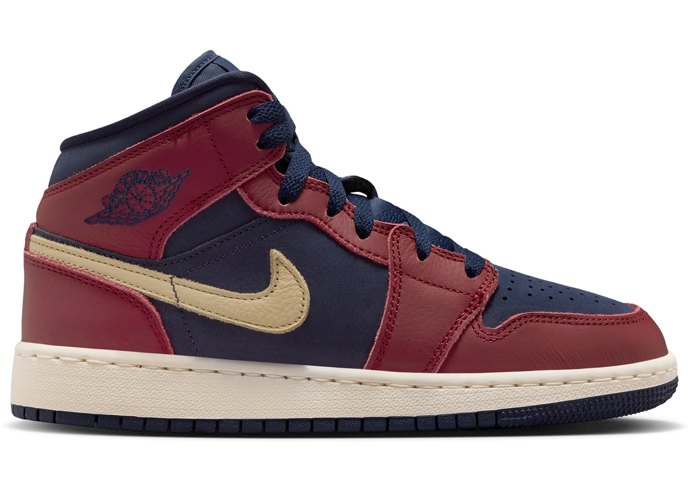 Jordan 1 Mid SE Team Red Pale Vanilla (GS)
