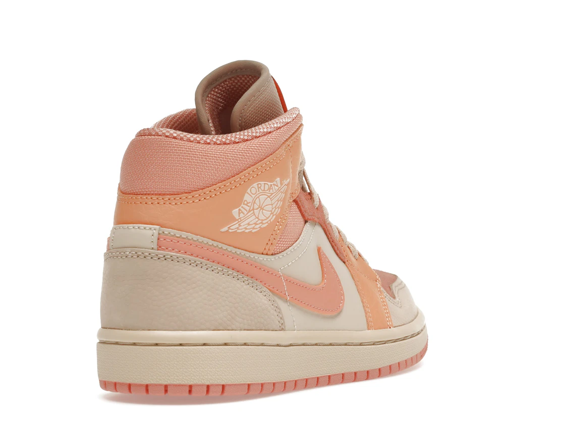 Vue 31 de Jordan 1 Mid Apricot Orange 