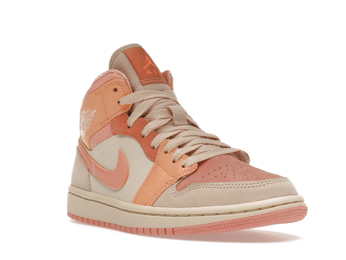 Vue 6 de Jordan 1 Mid Apricot Orange 