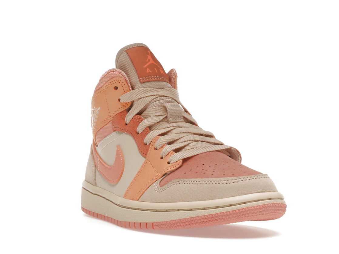 Vue 7 de Jordan 1 Mid Apricot Orange 