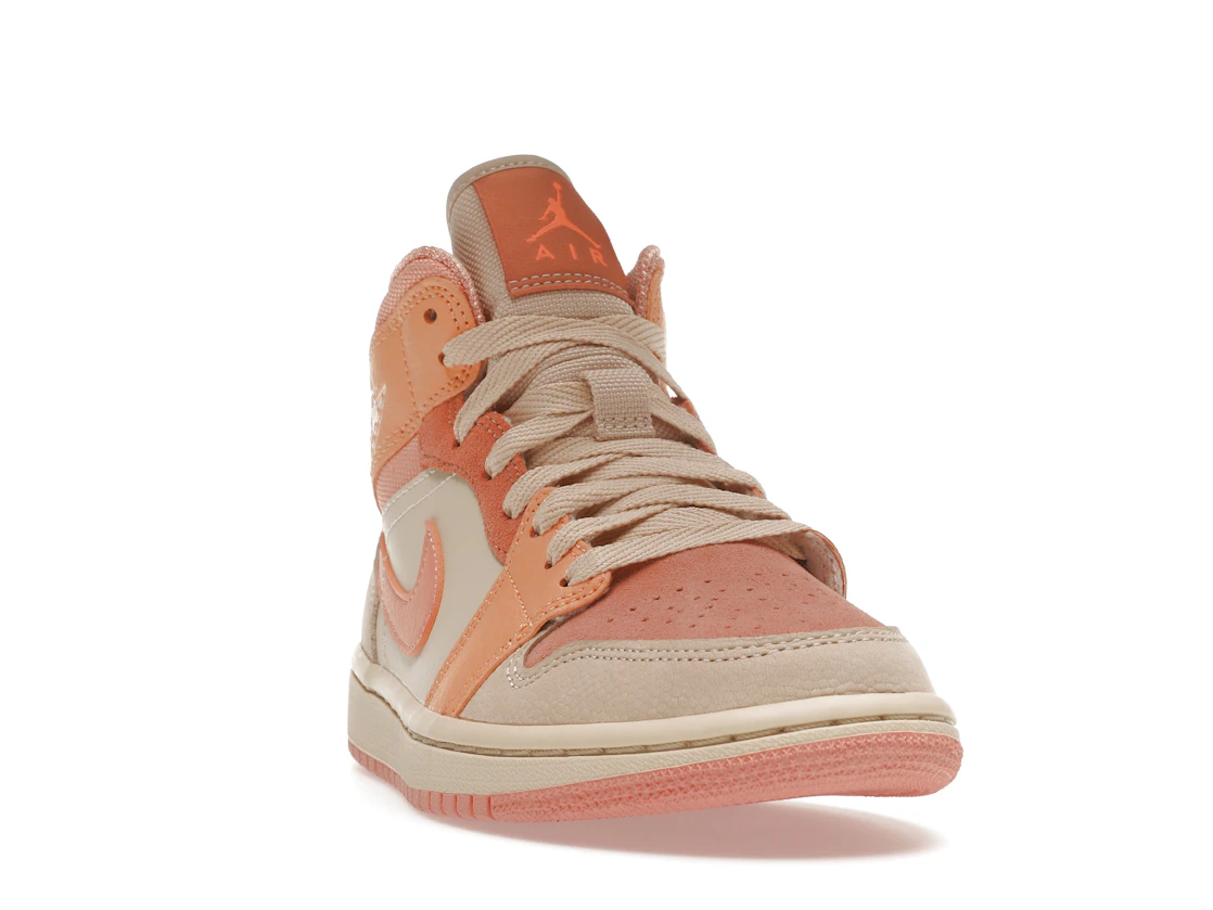 Vue 8 de Jordan 1 Mid Apricot Orange 