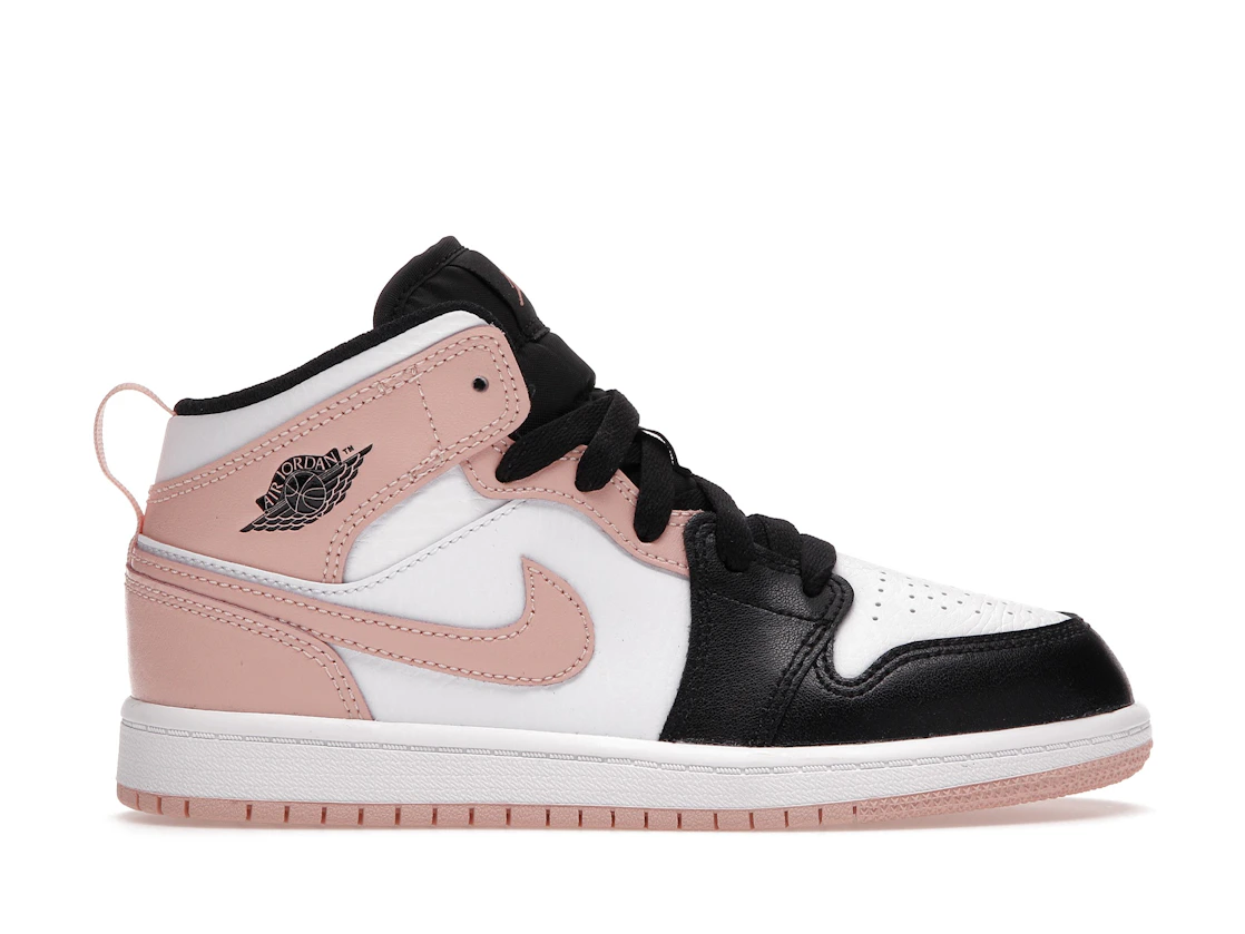 Vue 1 de Jordan 1 Mid Arctic Orange Black Toe (PS)